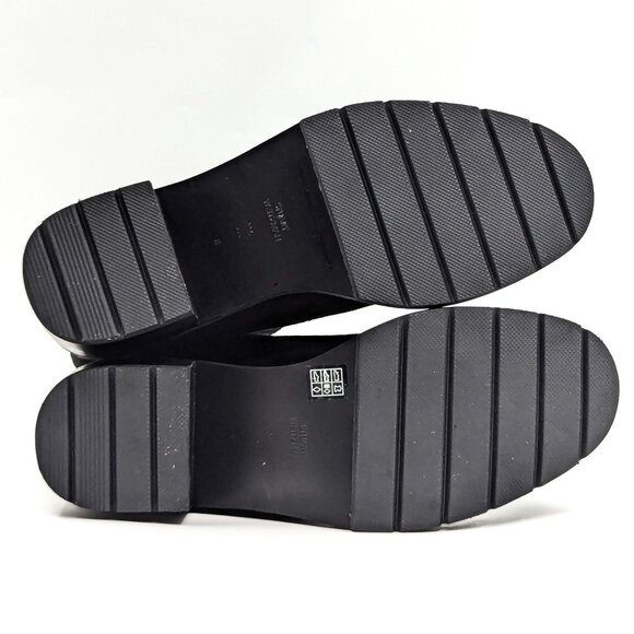 Stuart Weitzman Women Boulevard Black Suede Moto Mid Calf Boots size 8 - Picture 9 of 11